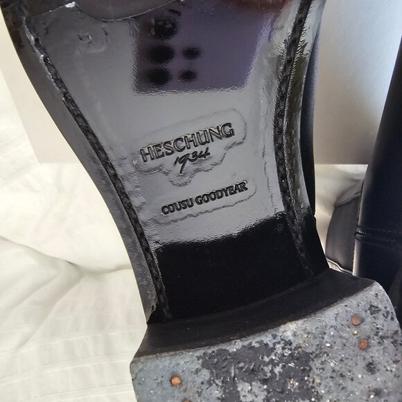 Heschung Maud Leather Chelsea Boots - Black Box Leather - UK 4.5 / EU 37.5 - Picture 13 of 17